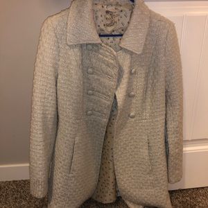 Tulle Cream Pea coat from Nordstrom